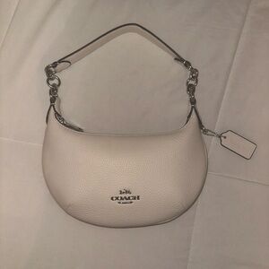 White Mini Payton Coach Hand Purse